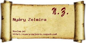Nyáry Zelmira névjegykártya